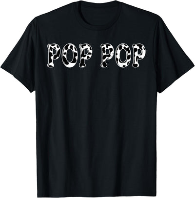 Cow Pop Birthday Family Matching Girl Boy Farm Birthday T-Shirt