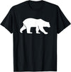 Walking Polar Bear T-Shirt - Black