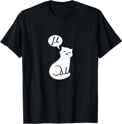 Funny Math Design mu cat T-Shirt