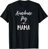 Angry Ant Graphics - Kunekune Pig Gifts Kune Kune Pig Gift for Women - Kunekune Pig Mama T-Shirt - Black
