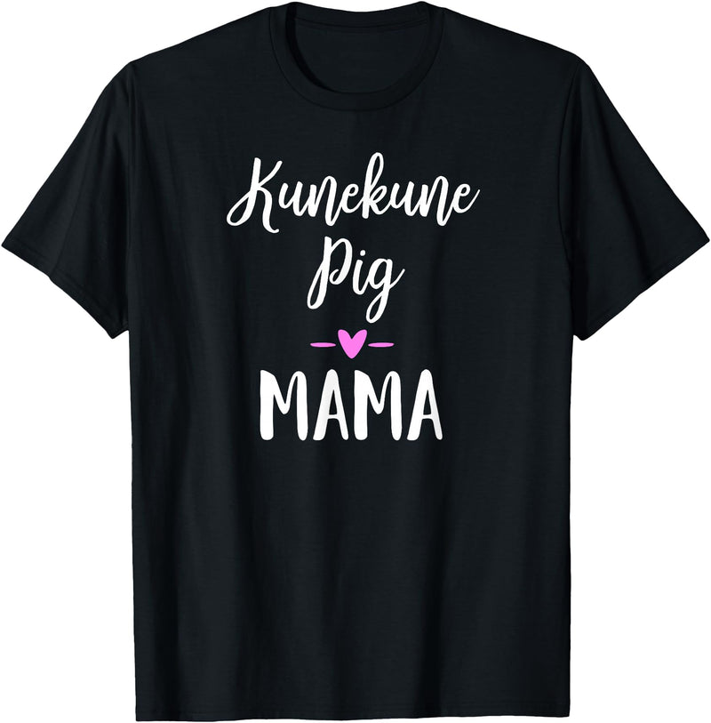 Angry Ant Graphics - Kunekune Pig Gifts Kune Kune Pig Gift for Women - Kunekune Pig Mama T-Shirt - Black
