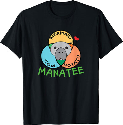 Manatee Is a Mix of a Cow a Potato and a Mermaid T-Shirt
