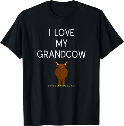 Best Pet Grandparents Ever I Love My Grand Cow Funny T-Shirt