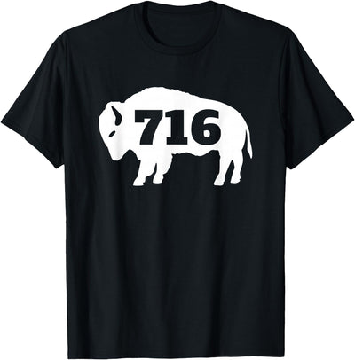 Cow 716 Buffalo New York Buffalo Ny Area Code 716 Bison T-Shirt