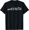 Funny Aquarium Shirts - Aquarium Evolution Fish Keeper T-Shirt - Men's Black Animal Print Crew Neck Short Sleeve Classic Fit T-Shirt - Small - Black
