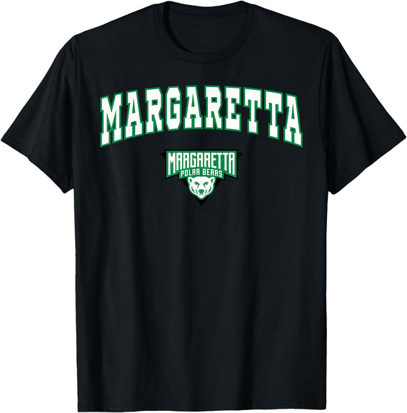 Official High School Fan Gear Margaretta High School Polar Bears T-Shirt C2 T-Shirt - Black