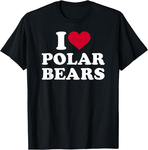 I love polar bears T-Shirt - Black