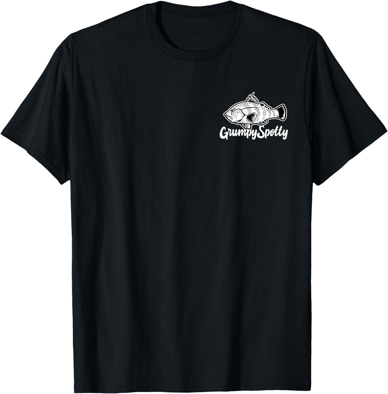 Grumpy Spotty Apparel Grumpy Spotted Bay Bass Everyday Shirt T-Shirt - Black