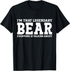 Bear Gifts Bear Tee Men Name Birthday Gifts Bear Personal Name Funny Bear T-Shirt - Black