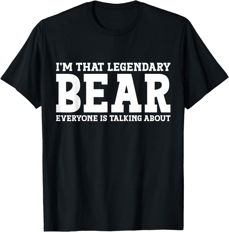 Bear Gifts Bear Tee Men Name Birthday Gifts Bear Personal Name Funny Bear T-Shirt - Black