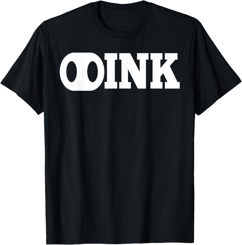 LGBT Pig Play Shirts AP OINK Gay Mens Pig Play Shirt T-Shirt - Black