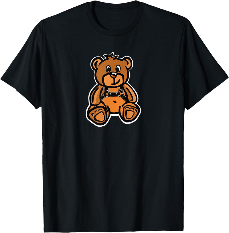 Ondaoso Leather Bear LGBTQ leather teddy bear T-Shirt - As Pictured