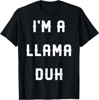 Halloween Costumes MV&SG Halloween Easy Llama Costume Shirts, I'm A Llama Duh T-Shirt