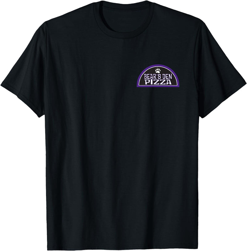 BDP Bears Den Pizza Employee Shirt T-Shirt - Black