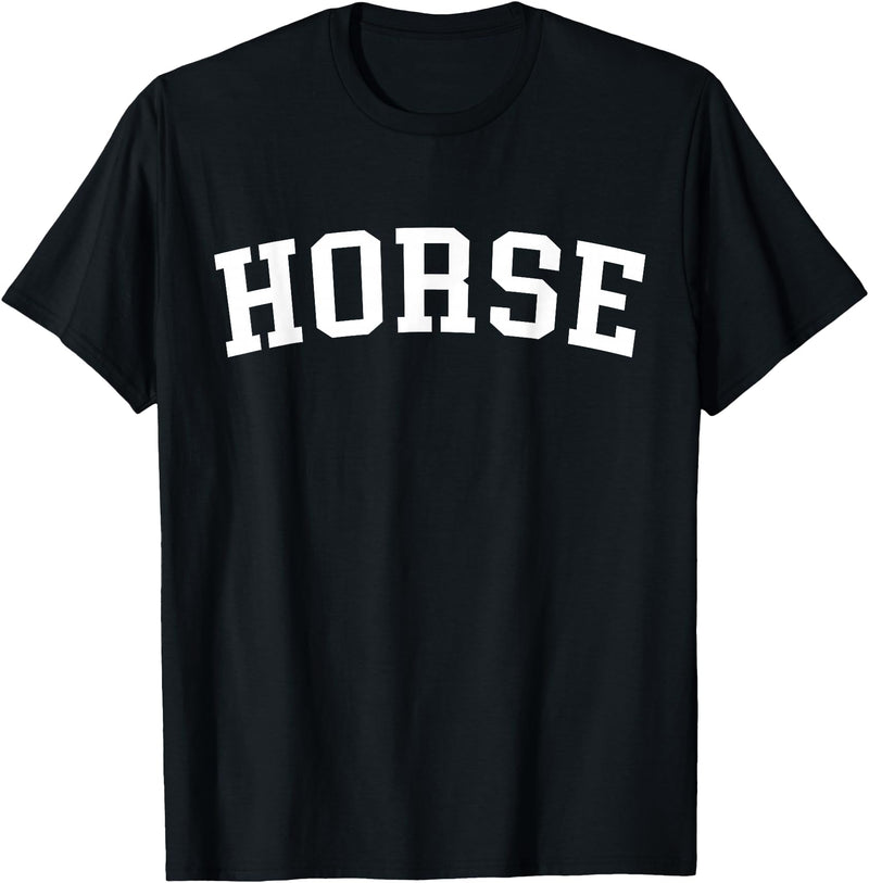 Horse - Style Horse T-Shirt - Straight - Black