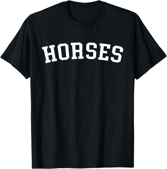Horses - Designs Horses T-Shirt - Black
