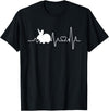Bunny Heartbeat Pulse Rabbit T-Shirt in Black