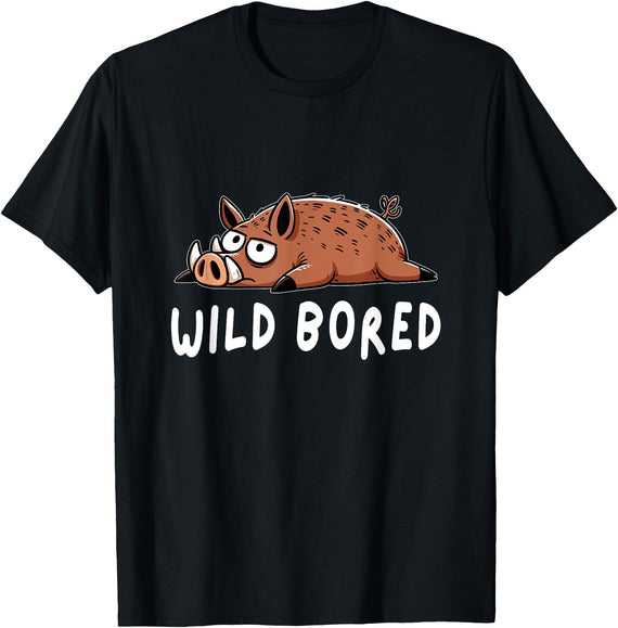 Wild Hog Hunting Hog Hunter Funny Pig Wild Boar T-Shirt - Black