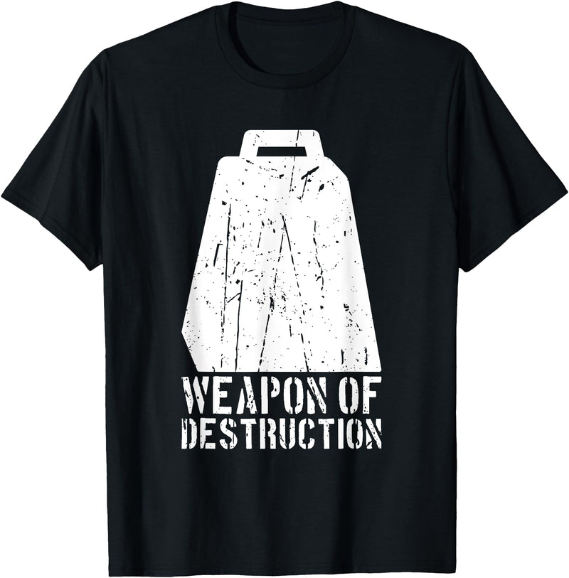Blue Cowbell More Cowbell Costume Cow Bell More Cowbell Vintage Funny Drummer Cowbell Funny T-Shirt - Black
