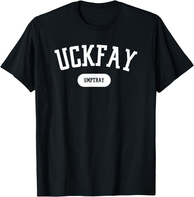 Subtle Resistance Uckfay Umptray Pig Latin 8647 Funny T-Shirt