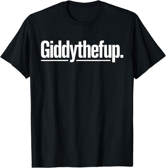 Horse Racing Derby Party Derby Clothing Men Women Funny Horse Racing Vintage Giddythefup KY Derby Horse T-Shirt - Black