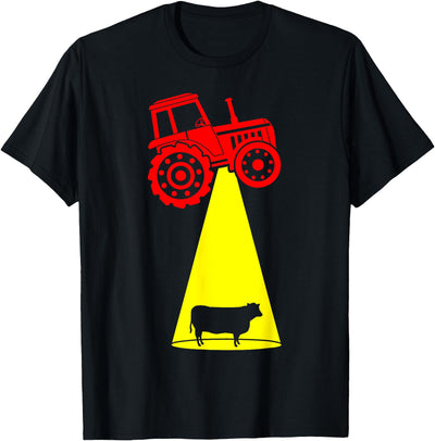 Tractor Beam Cow Ufo T-Shirt