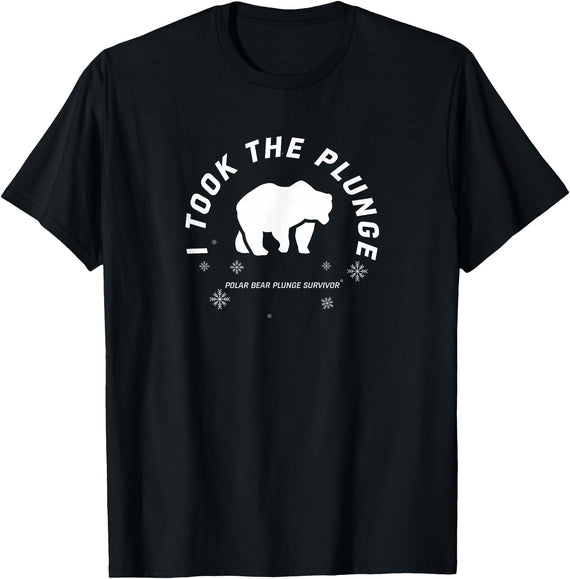 Polar Bear Llunge Polar Plunge Polar Bear I Took The Plunge T-Shirt - Black