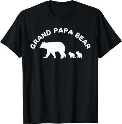 Grand Papa Bear Grandpa With 2 Two Cubs Gift T-Shirt
