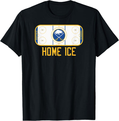 Cow Buffalo Sabres Home Ice Black Officially T-Shirt