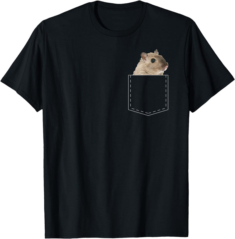 Boys Girls Cute Cool Hamster Lover T-Shirt Gift for Kids T-Shirt - Black