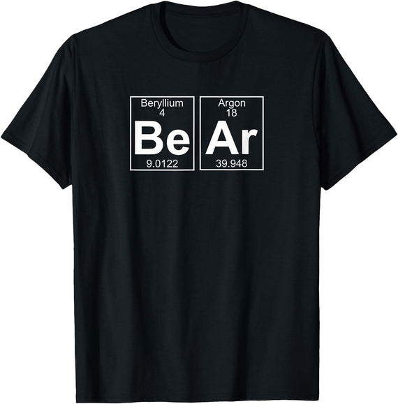 Gay Bear Pride T-Shirts Bear Periodic Table - Gay Bear Pride T-Shirt T-Shirt - Black
