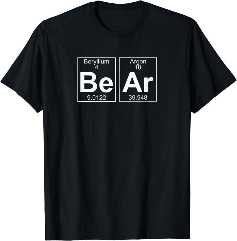 Gay Bear Pride T-Shirts Bear Periodic Table - Gay Bear Pride T-Shirt T-Shirt - Black