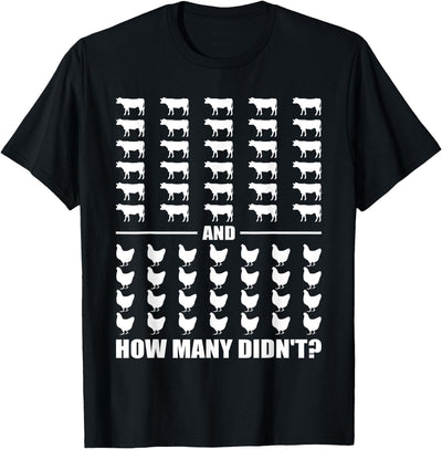 Funny Chicken and Cows Riddle 30 Cows and 28 Chickens How T-Shirt