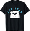 Global Warming Awareness Arctic Winter Ice Ice Bear with Sunglasses Polar Bear Plunge T-Shirt - Black
