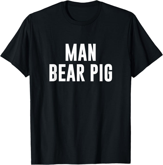 Man Bear Pig T-Shirt - Black