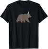 Birthday Animalz Bear Birthday T-Shirt, Kids Animal Birthday Shirt T-Shirt - Black
