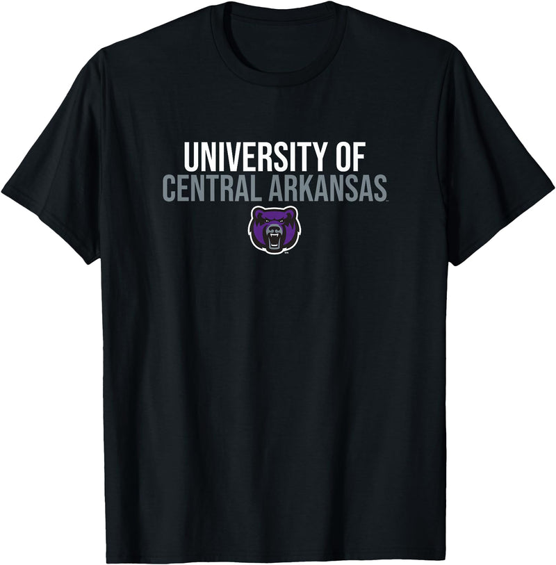 Campus Lab University of Central Arkansas Bears Stacked T-Shirt - Black