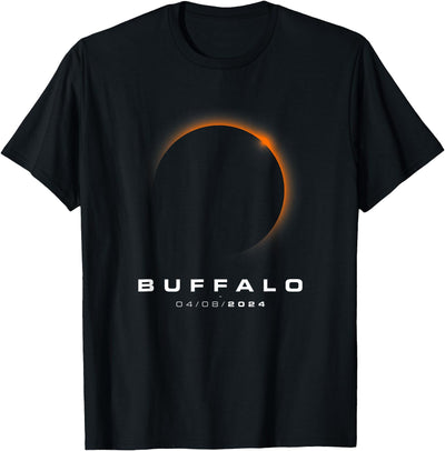 Cow 2024 Buffalo Total Solar Eclipse T-Shirt