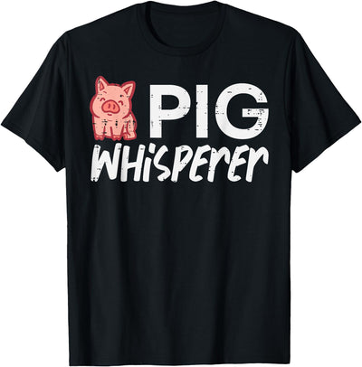 Pig Whisperer Funny Hog Farmer Swine Farm Men Women Kids T-Shirt