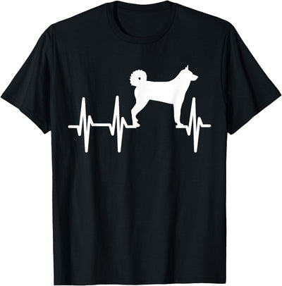 Karelian Bear Heartbeat Dog Mum Dad Pet Gift T-Shirt
