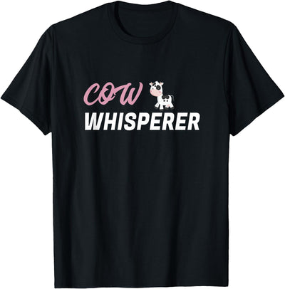 Cow Whisperer Cow Print I Love Cows T-Shirt