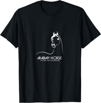 arabian horse white logo T-Shirt