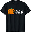 Funny Halloween Tees for Men Women Kids. Funny Gamer Pumpkin Eating Boo Halloween Men Kids Boys T-Shirt - Black