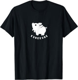 Kunekune cute piglet pet. Minimal art for pig fans Kunekune cute piglet pet. Minimal art for pig lovers T-Shirt - Black