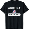 Elite Authentics Arizona Wildcats Softball Logo Officially Licensed Black T-Shirt - Black