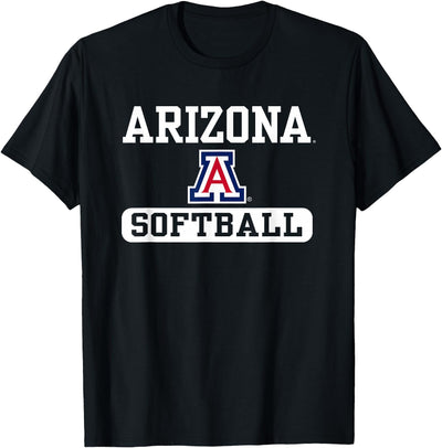 Arizona Wildcats Softball Logo Officially Licensed Black T-Shirt