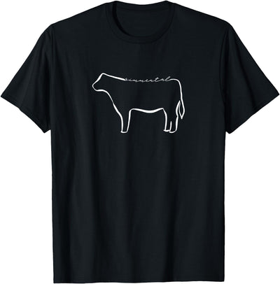 Simmental Cow Lineart T-Shirt
