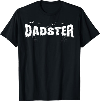 Dadster Matching Family Mom Dad Halloween Party Retro Vintage Dadster Couple Matching Family Mom Halloween T-Shirt