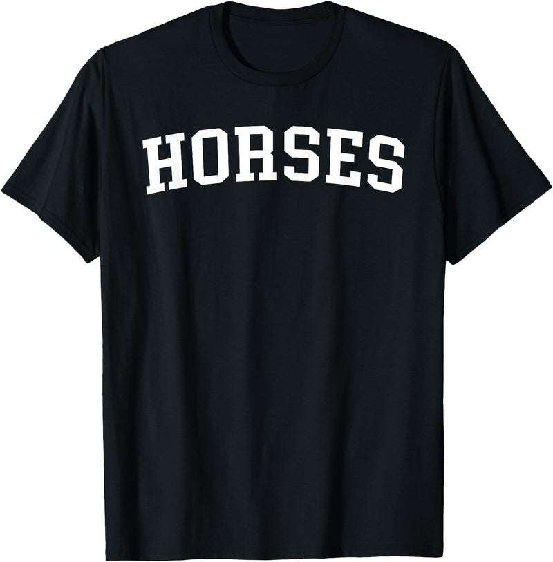 Horses - Designs Horses T-Shirt - Straight - Black
