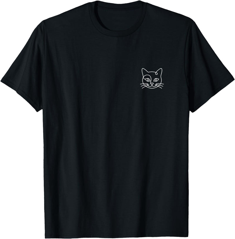 The Cat Head Apparel Co Cat Minimalist T-Shirt - Black